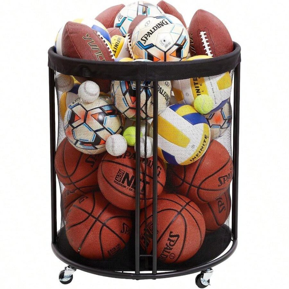 Heavy Duty Ball Storage Bin Ca - огляд і ціна Sports Equipment Cart