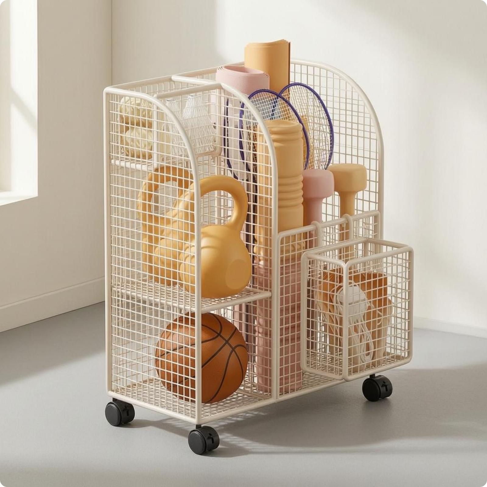 Multi Section Metal Wire Stora - огляд і ціна Sports Equipment Cart