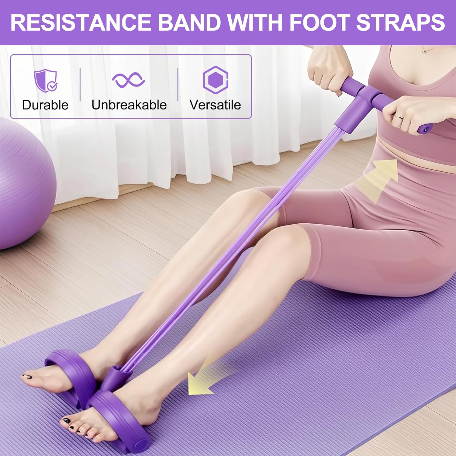 4-Tube Pedal Resistance Band M - огляд і ціна Sports Equipment Warehouse