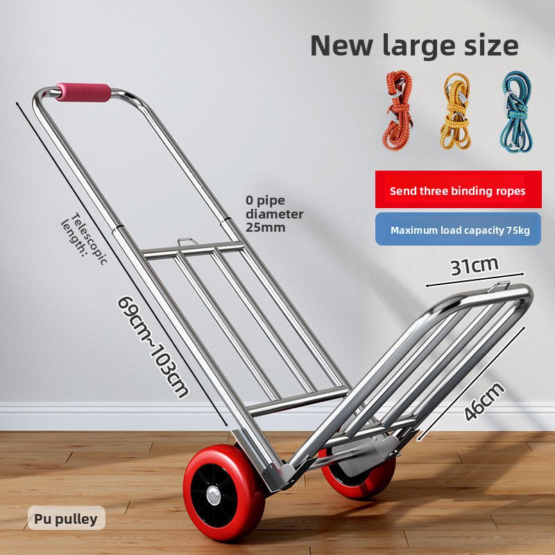 Hand-pulled Cart Folding Porta - огляд і ціна Sports Equipment Cart