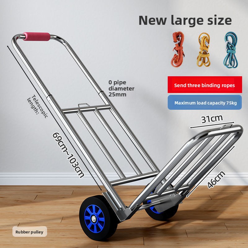 Hand-pulled Cart Folding Porta - огляд і ціна Sports Equipment Cart