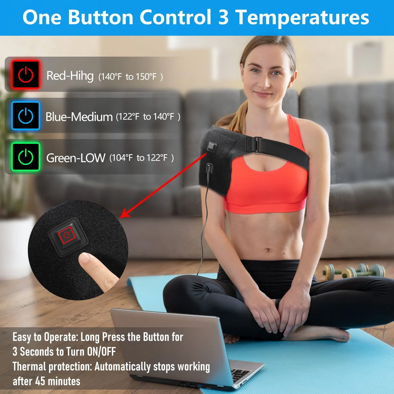 Usb Heated Shoulder Brace Rota - огляд і ціна Sports Equipment United